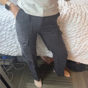 Zara navy cargo pants